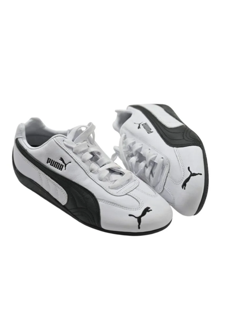 Puma Speedcat Leather Sneakers 403574-02 in Puma White Puma Black